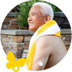 Male T2D patient with chronic CV conditions