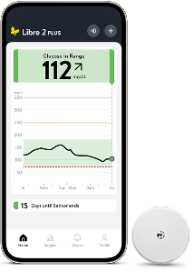 FreeStyle Libre 2 sensor and mobile app
