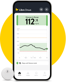 FreeStyle Libre 3 Plus sensor and Libre app